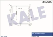 Kale 342090 OTO Radyatör  Su Radyatörü Grand Cherokee 01- 4.7 V8 At - 1