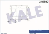 Kale 345890 Oto Radyatör  Radyatör   Matız 0.8-0.8 Lpg 1.0-1.0 Lpg Spark 0.8-1.0 Sx 05- - 1