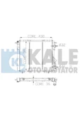 Kale 0509042PA OTO Radyatör 0 Su Radyatörü R19 1.4 C3J Karbüratörlü Mt Nac - 1