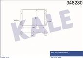 Kale 348280 OTO Radyatör  Radyatör Al/Mknk Passat Mt - 1