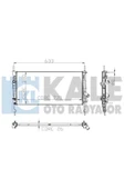 Kale 0222281AB OTO Radyatör 0 Su Radyatörü Transit V347 06- 2.2 TDCI 2.4 TDCI Mt Ac 1 Sıra Alb - 1