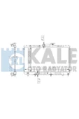 Kale 1801021PA OTO Radyatör  Su Radyatörü Corolla Uyumlu 1.6 Yeni Model At 1 Sıra Cu Pl - 1