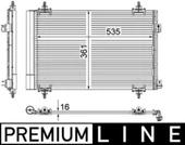 Mahle AC587000P -knecht-behr Ac587000p A C-kondansatör Peugeot 308 3008 5008 0 - 1
