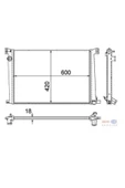 Mahle 8MK376754591 Radyatör Mını R55 R56 R57 R58 R60 R661 Mını Cooper 06- Ac + Klımasız + Mek 600×420×18 - 1