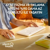logitech MK295 Sessiz Kablosuz Türkçe Klavye Mouse Seti Beyaz - 3