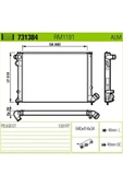 Valeo 731384 Su Radyatoru ( Peugeot : 406 2.0 16v Xu10j4r 95-- 1.8 Xu7jp Otomatık Ac ) Val- - 1