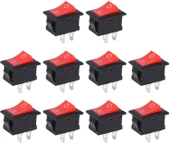 KCD1-101 Işıksız SPST 2Pin On-Off Mini Aç Kapa Anahtar Kırmızı 250V/6A - 200 Adet thumbnail 7