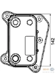 Mahle CLC38000P Clc38000p Yağ Soğutucu Petek (142×37×80) W202 C 200 Cdı C 220 Cdı Om 611.960 (eno:8mo37672609 - 1