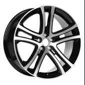EMR-S1035-05 7.5x17" -5x100 ET35 73.1 Depp Black Diamond Gloss Jant (4 Adet) - 1