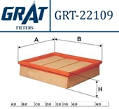 Grat 22109  Hava Filtresi Mercedes W169 W245 04-11 - 1