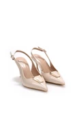 Pisagor Ps-32170 7 Cm Topuklu Kadın Stiletto Abiye Ayakkabı - 6