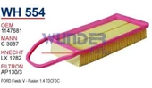 Wunder WH554 HAVA FİLTRESİ - FORD FiESTA V - FUSiON 1.4 TDCI SÜNG - 1