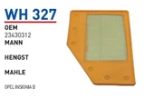 Wunder WH327 HAVA FİLTRESİ - OPEL İNSİGNİA B - 1