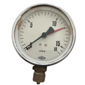 Hidrometre 0-16 Mws Q 100 mm 1/2” Alttan Bağlantılı Kuru - 1