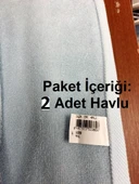 Özdilek 2li Kdf Pamuk El-Yüz Havlusu (50x90)-Jalen Mavi - 2
