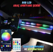 Araç İçi Ambiyans Aydınlatma Wifi Kontrol 12-24V USB 110 cm thumbnail 4
