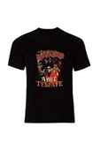 fame-stoned  The Weeknd Baskılı Unisex %100 Pamuk Siyah T-shirt - 1