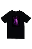fame-stoned  Solo Leveling Arise Anime Baskılı Unisex %100 Pamuk Siyah T-shirt - 1