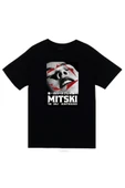 fame-stoned  Mitski Baskılı Unisex %100 Pamuk Siyah T-shirt - 1