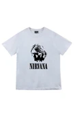 fame-stoned  Nirvana Baskılı Unisex %100 Pamuk T-shirt thumbnail 1