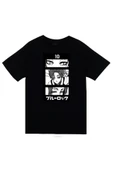 fame-stoned Blue Lock, Itoshi Sae Anime Baskılı Unisex %100 Pamuk Siyah T-shirt thumbnail 1
