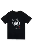 fame-stoned  Marilyn Manson Baskılı Unisex %100 Pamuk Siyah T-shirt thumbnail 1