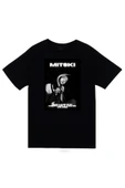 fame-stoned  Mitski Baskılı Unisex %100 Pamuk Siyah T-shirt thumbnail 1