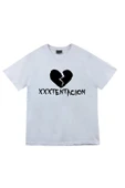 fame-stoned  Xxxtentacion Baskılı Unisex %100 Pamuk Kırmızı T-shirt - 5