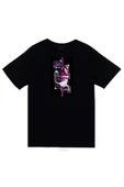 fame-stoned  Bleach Yoruichi Shihouin Anime Baskılı Unisex %100 Pamuk Siyah T-shirt thumbnail 1