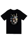 fame-stoned  Death Note Anime Baskılı Unisex %100 Pamuk Siyah T-shirt thumbnail 1