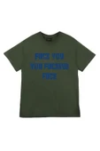 fame-stoned  Fuck You Fucking Fuck Baskılı Unisex %100 Pamuk Beyaz T-shirt - 5