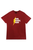 fame-stoned  Unisex Kırmızı Run Barry Run  T-Shirt thumbnail 1