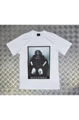 fame-stoned  Unisex Beyaz Madonna Baskılı T-shirt thumbnail 1