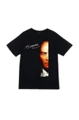 fame-stoned  Gazi Mustafa Kemal Atatürk Baskılı Unisex %100 Pamuk Siyah T-shirt thumbnail 1