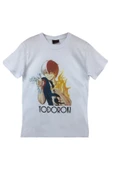 fame-stoned  Todoroki Anime Baskılı Unisex %100 Pamuk Beyaz T-shirt thumbnail 1