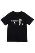 fame-stoned  Malcolm X Baskılı T-shirt thumbnail 1