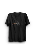 fame-stoned  Pink Floyd Baskılı Unisex %100 Pamuk Siyah T-shirt - 1