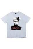 fame-stoned  Xxxtentacion Baskılı Unisex %100 Pamuk Beyaz T-shirt thumbnail 1