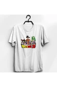 fame-stoned  Unisex Beyaz Dragonball Z Anime T-shirt thumbnail 1