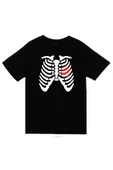 fame-stoned  Unisex Siyah Kurukafa Baskılı T-shirt - 1