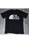 fame-stoned  The East Coast Baskılı Unisex Siyah %100 Pamuk T-shirt thumbnail 1