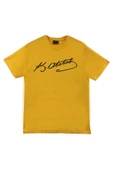 fame-stoned  Gazi Mustafa Kemal Atatürk Baskılı Unisex %100 Pamuk Sarı T-shirt thumbnail 1