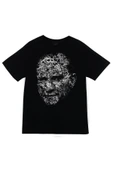fame-stoned  Gazi Mustafa Kemal Atatürk Baskılı Unisex %100 Pamuk Siyah T-shirt thumbnail 1