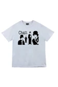 fame-stoned  Unisex Charlie Chaplin Baskılı T-shirt thumbnail 1