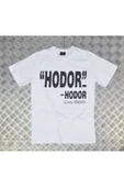 fame-stoned  Game Of Thrones Baskılı Unisex %100 Pamuk Beyaz T-shirt - 1