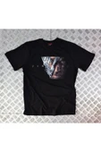 fame-stoned  Vikings Baskılı Unisex %100 Pamuk Siyah T-shirt thumbnail 1