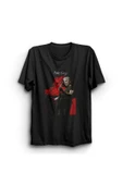 fame-stoned  Pink Floyd Baskılı Unisex %100 Pamuk Siyah T-shirt - 1