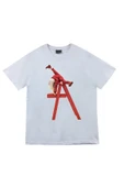 fame-stoned  Unisex Beyaz Billie Eilish Baskılı Beyaz %100 Pamuk T-shirt thumbnail 1