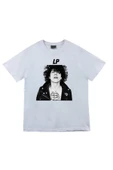 fame-stoned  Lp Laura Pergolizzi Baskılı Unisex %100 Pamuk Beyaz T-shirt thumbnail 1