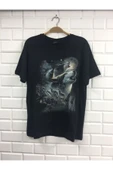 fame-stoned  Kurt Baskılı Unisex %100 Pamuk Siyah T-shirt thumbnail 1